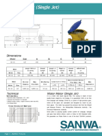 Water Meter (Single Jet) : Dimensions