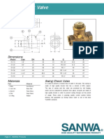 Swing Check Valve Dimensions and Materials
