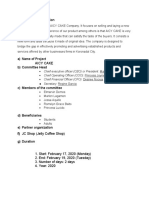 Aicy Cake: I. Identifying Information