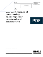 BS 4447-1973 Specification For The Performance of Prestressing Anchorages For Post-Tensioned Cons