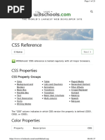 W3schools: CSS Reference