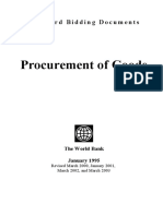 Standard Bidding Documents for Procurement of Goods