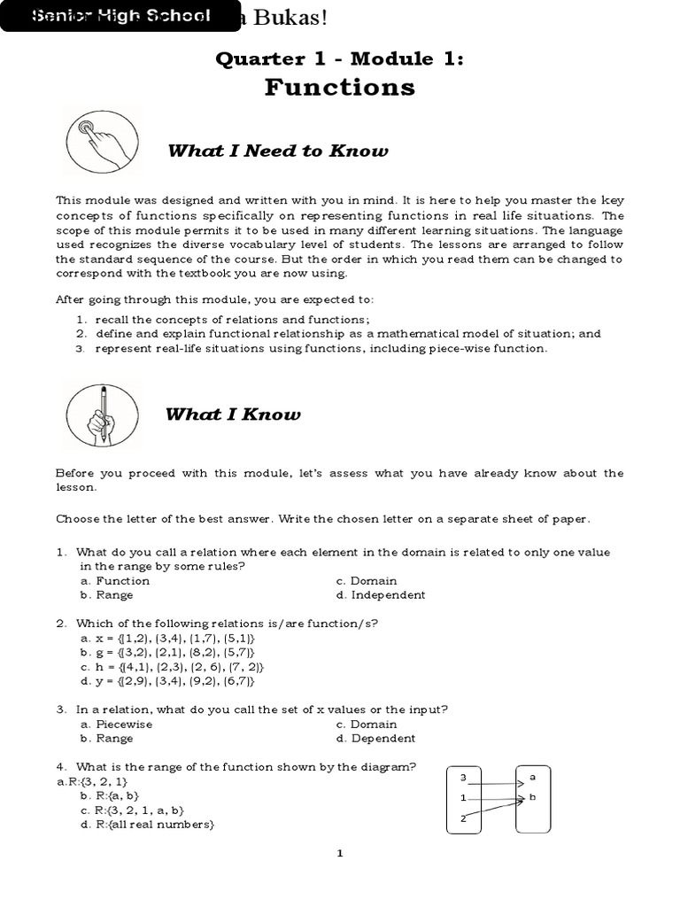 Gen Math Week 1 Module 1 Function Mathematics Exponentiation