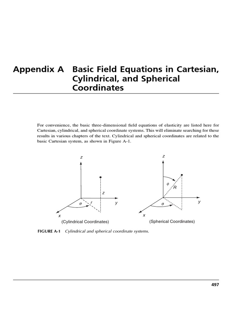 Appendix A - Basic Field Equations in Cartesian, Cylindrical, and ...