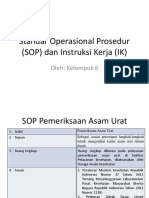 Standar Operasional Prosedur SOP Dan Instruksi