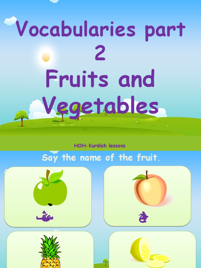 Fruits and Vegetables | PDF