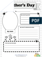 Mothers Day Worksheet