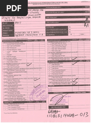 Borang Pengemukaan Permohonan Ke Osc Pdf Pdf