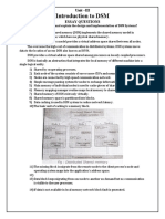 Introduction To DSM: Unit - III Essay Questions