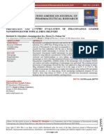 Preparation and In-Vitro Evaluation of Itraconazole Loaded Nanosponges For Topical Drug Delivery