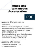 Topic 12 Average and Instantaneous Acceleration