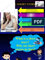 Teaching Short Stories: Gerlie S. Cordova M.Ed-P.E