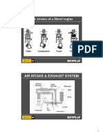 Four Strokes of A Diesel Engine