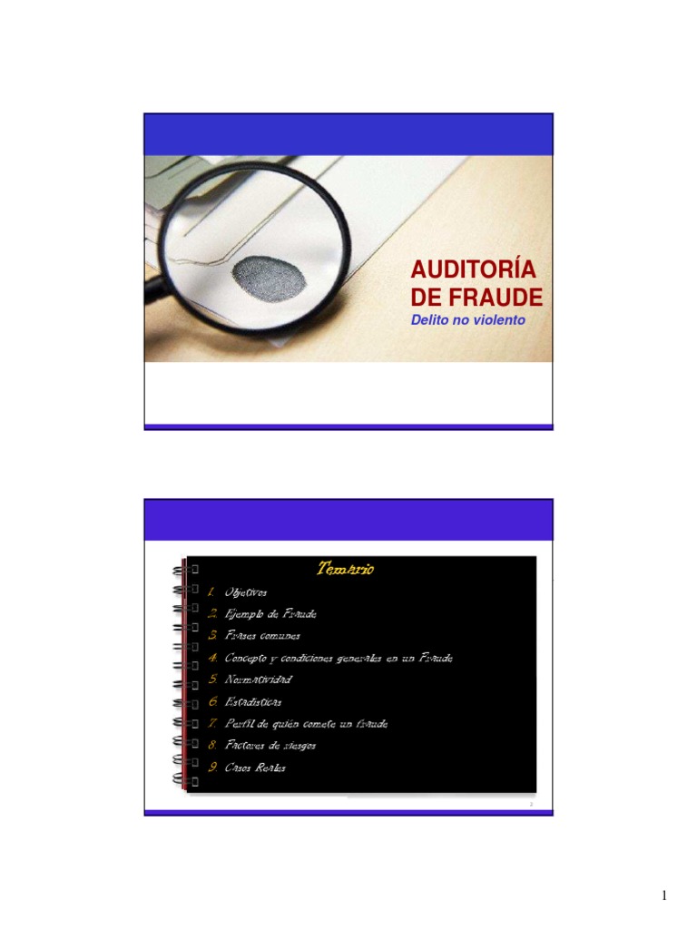 Auditoría Forense - Fraude Completo PDF | PDF | Auditoría | Contralor