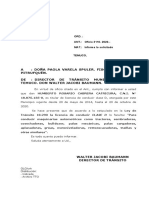 Informe sobre licencia de conducir clase D de Humberto Rosario Cabrera Catricura