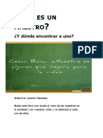 ¿Que Es Un Maestro ¿Y Donde Encontrar Uno?