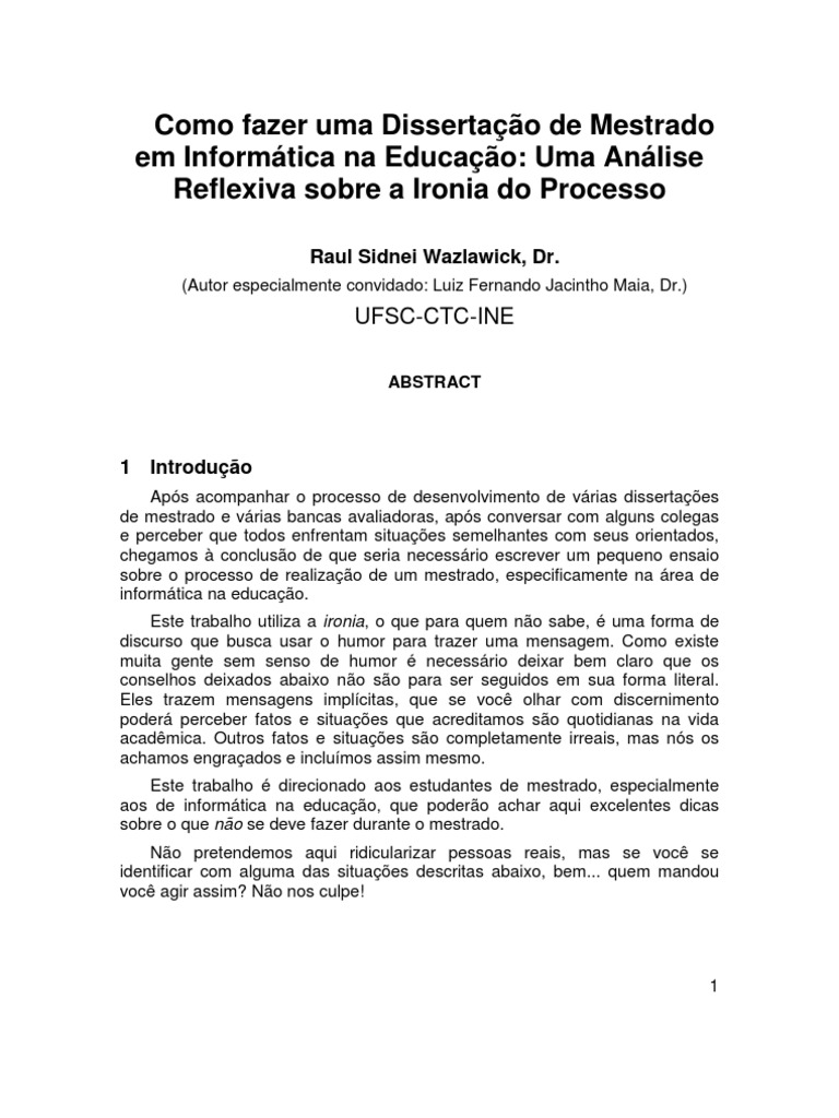 Como Se Organiza Uma Dissertação – UTJQUQ