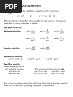 Verifying Trig Equations