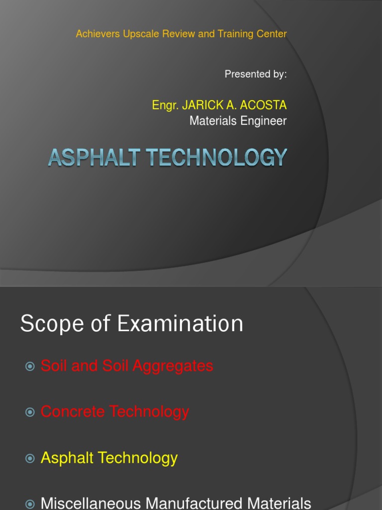 Asphalt Technology Training Overview | PDF | Road Surface | Asphalt