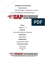 PERIODONCIA Trabajo 1 y 2