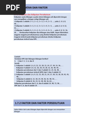Kelipatan Dan Faktor 2020 Pptx