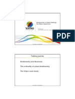 A Brief Presentation On Bio Diversity in Urban Settings The Wipro Experience-2015 PDF