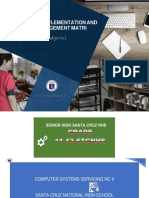 CURRICULUM IMPLEMENTATION AND LEARNING MANAGEMENT MATRIX