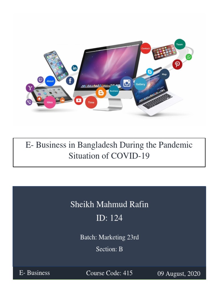 E-Business During Covid-19 | PDF | E Commerce | Grocery Store