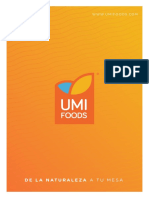 Umi Foods Catálogo 2019