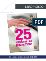 25 Canciones Pop Piano