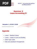 Seminar 5 Lease Accounting II: AC2101 - Accounting Recognition and Measurement