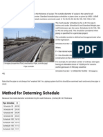 Pipe Schedule: Method For Determing Schedule