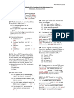 USA UAE: IRMA/ PRM39/ FTA Class Quiz (11.03.2020) : Answer Key