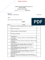 In The High Court of Karnataka at Bangalore (Original Jurisdiction) W.P. No. /2020 (PIL)