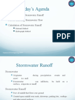 Today's Agenda: Stormwater and Stormwater Runoff Factors Effecting Stormwater Flow Calculation of Stormwater Runoff