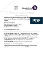 Impactos Del Confinamiento Por El COVID-19 Entre Universitarios - Satisfacción Vital, Resiliencia y Capital Social Online PDF