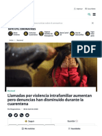 NOTICIA 1 Meganoticias - Aumentan Llamados Violencia Intrafamiliar