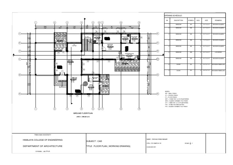 Assignment - GROUND FLOOR | PDF | Art Media | Structural Engineering