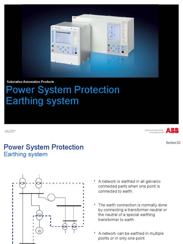 Power System Protection Earthing System: Substation Automation Products ...