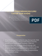 Faktor Perkembangan Ilmu Tafsir Dan Hadis PDF
