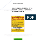 Handwriting Analysis Putting It To Work For You by Andrea Mcnichol Jeffrey Nelson PDF