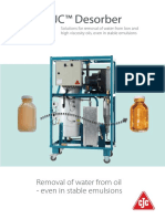 CJC™ Desorber: Removal of Water From Oil - Even in Stable Emulsions