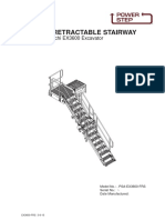 Folding Stairway Manual for Hitachi EX3600 Excavator