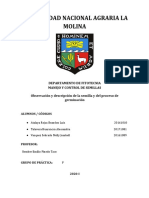 Informe #2 - Observacón y Descripción de La Semilla y Del Proceso de Germinación PDF