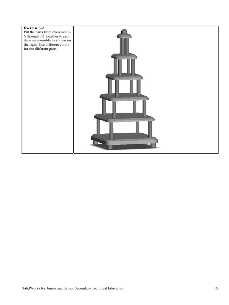SolidWorks Assembly Practice Exercise | PDF