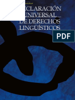 Declaración Universal de Derechos Lingüísticos PDF