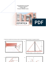 Resultantes y momentos de fuerzas en estatica