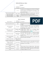 Matlab RefSheet03 PDF