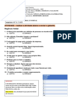 LPL - 3 Ano em - Atividades 05-05 PDF
