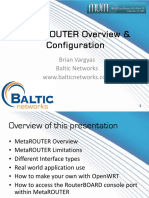 Metarouter Overview & Configuration: Brian Vargyas Baltic Networks